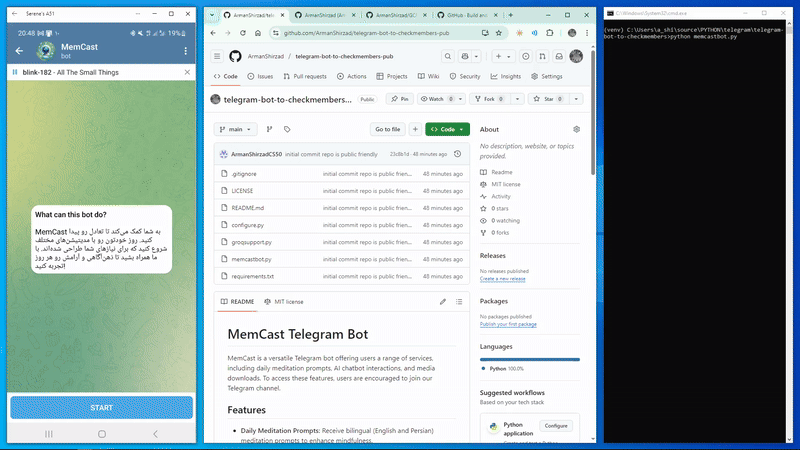MemCast Telegram Bot